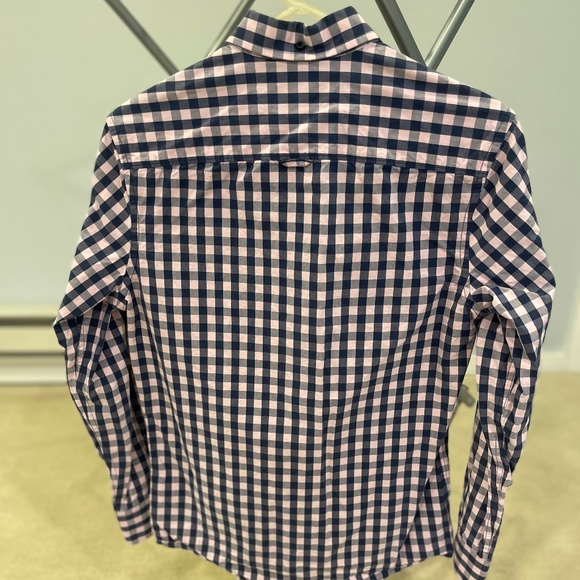 Small 1901 Pink and Navy Dress Shirt - Picture 3 of 3